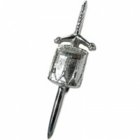 Scottish Drummers Kilt Pin In Chrome Finish